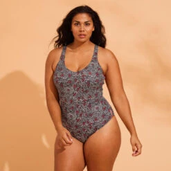 Maillot De Bain 1 Pièce Aquagym Femme Zoey Daisy Noir