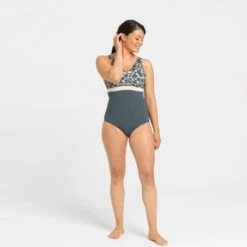 Maillot De Bain 1 Pièce Femme Mia Palm Beige Kaki. Bonnet D/E -Équipement De Natation Boutique maillot de bain 1 piece femme mia palm beige kaki bonnet de 5