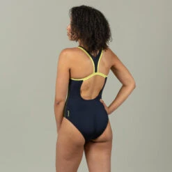 Maillot De Bain 1 Pièce Natation Femme SPEEDO FLYBACK DIGI Bleu Foncé -Équipement De Natation Boutique maillot de bain 1 piece natation femme speedo flyback digi bleu fonce 3