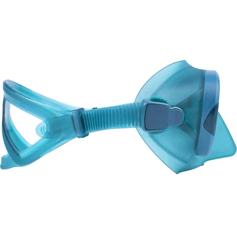 Masque Apnée Petit Volume - 500 Dual Bleu Pétrole 3 Masque Apnée Petit Volume - 500 Dual Bleu Pétrole – Image 3