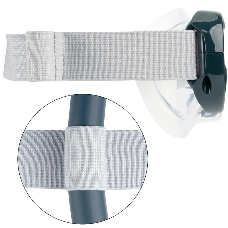 Masque Plongée Enfant - 100 Gris Perle 6 Masque Plongée Enfant - 100 Gris Perle – Image 6