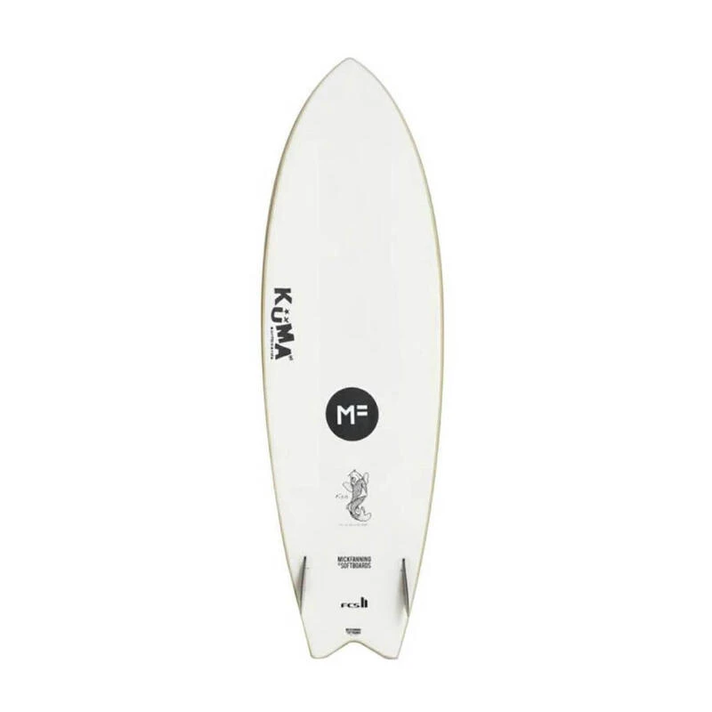 MF X Kuma Fish 5’6 Softboard- Soy 2 MF X Kuma Fish 5’6 Softboard- Soy – Image 2