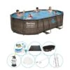 Pack De Piscine - Bestway Power Steel Swim Vista 488x305x107 Cm