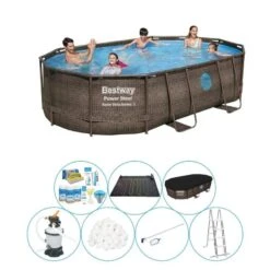Pack De Piscine - Bestway Power Steel Swim Vista 488x305x107 Cm