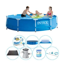 Pack De Piscine - Intex Metal Frame Ronde 305x76 Cm