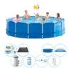 Pack De Piscine - Intex Metal Frame Ronde 457x122 Cm