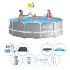 Pack De Piscine - Intex Prism Frame Ronde 366x99 Cm