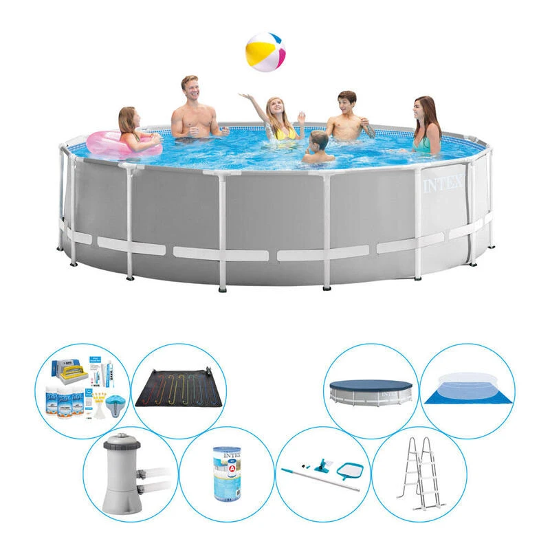 Pack De Piscine - Intex Prism Frame Ronde 457x122 Cm 1 Pack De Piscine - Intex Prism Frame Ronde 457x122 Cm