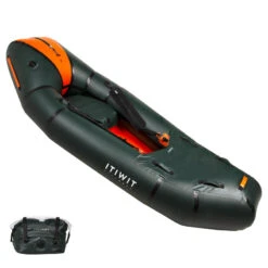 Packraft 500 Kayak Gonflable TPU Rivière 1 Place Zip étanche - PR500