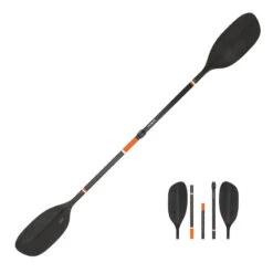 Pagaie De Kayak/packraft Carbone-plastique Démontable-réglable 5 Parties 195-215