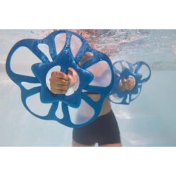 Paire D'haltères Aquatiques Pullpush Flower L Aquagym Blanc Bleu -Équipement De Natation Boutique paire dhalteres aquatiques pullpush flower l aquagym blanc bleu 2