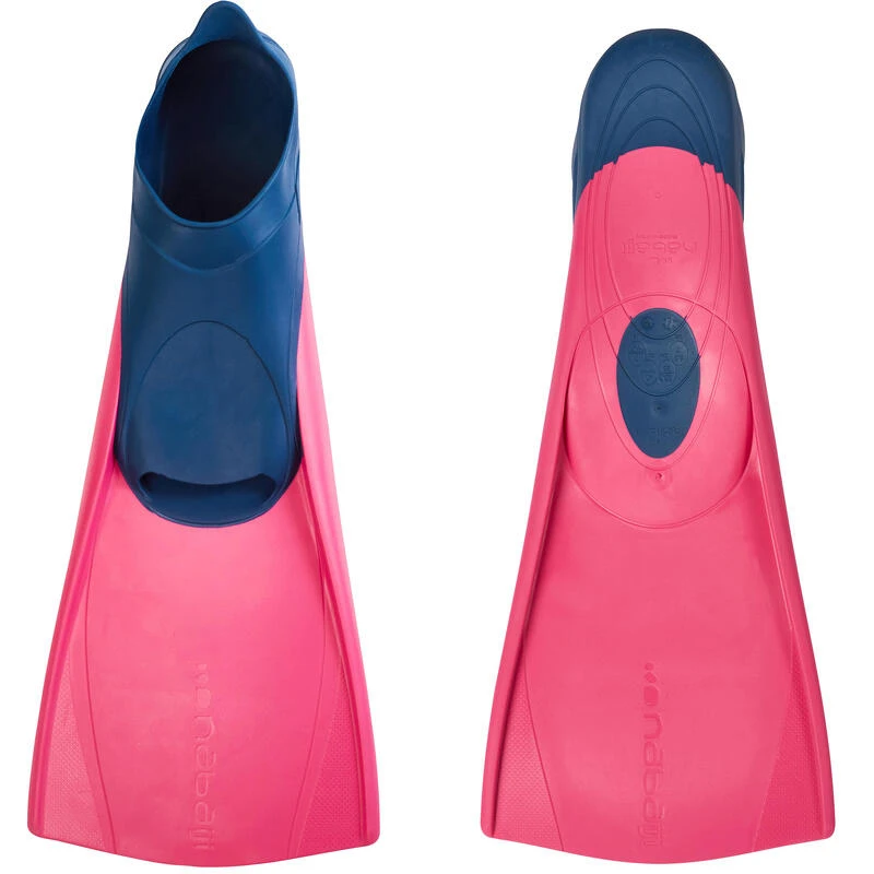 Palmes De Natation Trainfins 500 Bleu Rose 2 Palmes De Natation Trainfins 500 Bleu Rose – Image 2