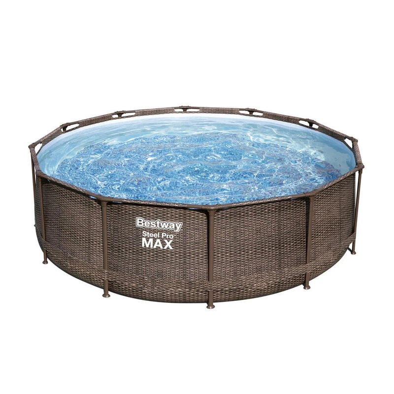 Paquet De Piscine Tout En 1 - Bestway Steel Pro MAX Rotan - 366x100 Cm 2 Paquet De Piscine Tout En 1 - Bestway Steel Pro MAX Rotan - 366x100 Cm – Image 2
