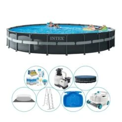 Paquet De Piscine Tout En 1 - Intex Ultra XTR Frame Ronde 732x132 Cm
