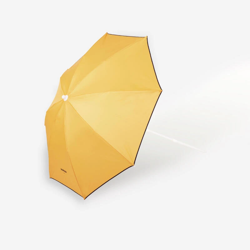 Decathlon Parasol De Plage Compact 2 Places UPF 50+ - Paruv 160 Ocre Jaune 6 Decathlon Parasol De Plage Compact 2 Places UPF 50+ - Paruv 160 Ocre Jaune – Image 6