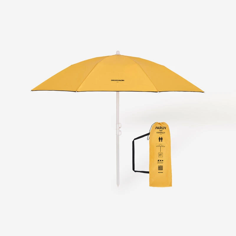 Decathlon Parasol De Plage Compact 2 Places UPF 50+ - Paruv 160 Ocre Jaune 1 Decathlon Parasol De Plage Compact 2 Places UPF 50+ - Paruv 160 Ocre Jaune