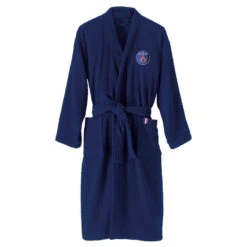 Peignoir De Bain Adulte 100% Coton Football Paris - Ruban -Équipement De Natation Boutique peignoir de bain adulte 100 coton football paris ruban 4