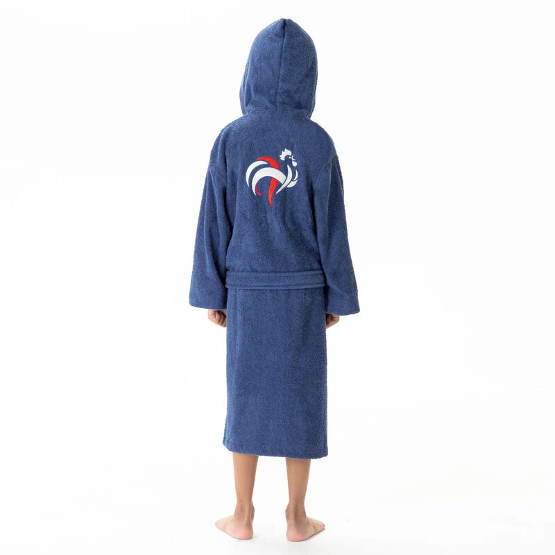 Peignoir De Bain Enfant 100% Coton Equipe De France De Football 2 Peignoir De Bain Enfant 100% Coton Equipe De France De Football – Image 2