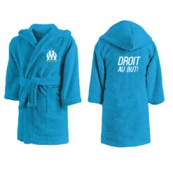 Peignoir De Bain Enfant 100% Coton Football Marseille - 2020 -Équipement De Natation Boutique peignoir de bain enfant 100 coton football marseille 2020 3