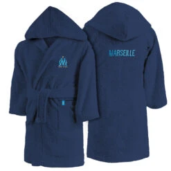 Peignoir De Bain Enfant 100% Coton Football Marseille - Ruban -Équipement De Natation Boutique peignoir de bain enfant 100 coton football marseille ruban 6