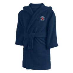 Peignoir De Bain Enfant 100% Coton Football Paris - Tricolore -Équipement De Natation Boutique peignoir de bain enfant 100 coton football paris tricolore 3