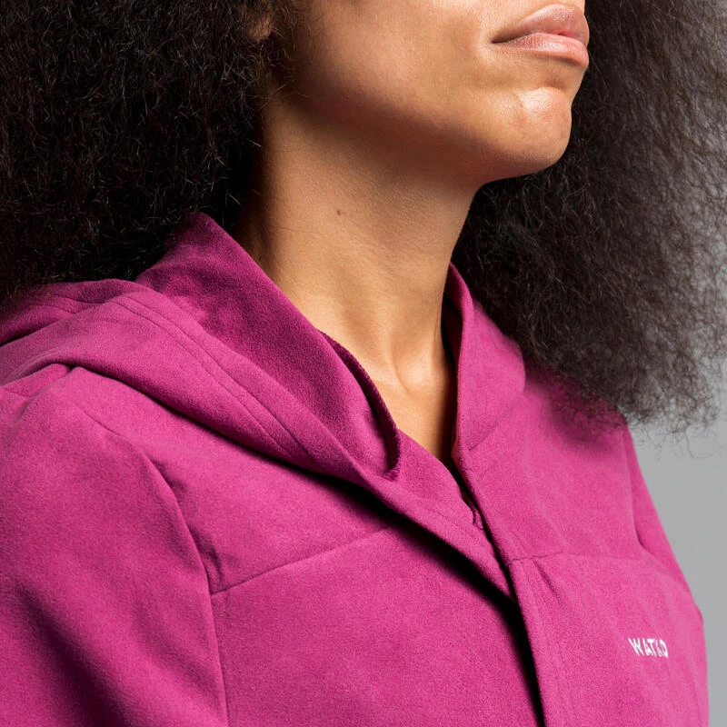 Peignoir De Bain Femme Microfibre Compact Violet 5 Peignoir De Bain Femme Microfibre Compact Violet – Image 5