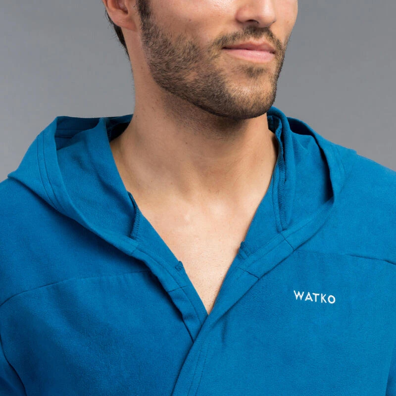 Peignoir De Bain Homme Microfibre Compact Bleu Indigo 5 Peignoir De Bain Homme Microfibre Compact Bleu Indigo – Image 5