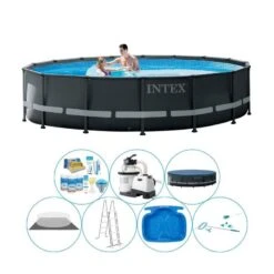 Piscine Avec Des Accessoires - Intex Ultra XTR Frame Ronde 488x122 Cm