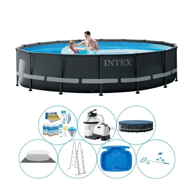 Piscine Avec Des Accessoires - Intex Ultra XTR Frame Ronde 488x122 Cm 1 Piscine Avec Des Accessoires - Intex Ultra XTR Frame Ronde 488x122 Cm