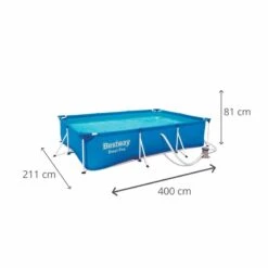 Piscine Bestway SPLASH FRAME POOL400x211x81cm Cartouche -Équipement De Natation Boutique piscine bestway splash frame pool400x211x81cm cartouche 3