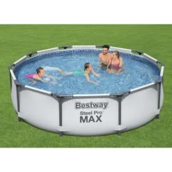 Piscine Bestway Steel Pro Max + Pompe à Filtre 305 Cm -Équipement De Natation Boutique piscine bestway steel pro max pompe a filtre 305 cm 5