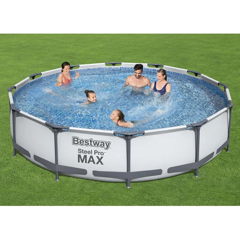 Piscine Bestway Steel Pro Max + Pompe à Filtre 366 Cm 6 Piscine Bestway Steel Pro Max + Pompe à Filtre 366 Cm – Image 6