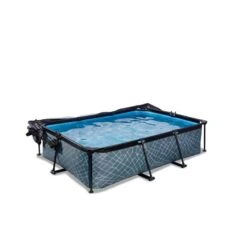 EXIT TOYS Piscine Couverte 220x150x65cm Avec Pompe Filtrante -Équipement De Natation Boutique piscine couverte 220x150x65cm avec pompe filtrante 2