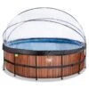 EXIT TOYS Piscine Couverte ø450x122cm Avec Pompe Filtrante à Sable Et &