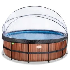 EXIT TOYS Piscine Couverte ø450x122cm Avec Pompe Filtrante à Sable Et &
