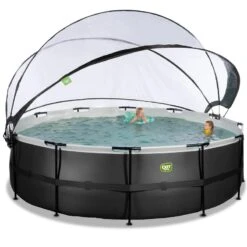 EXIT TOYS Piscine Couverte ø488x122cm Avec Pompe Filtrante à Sable -Équipement De Natation Boutique piscine couverte o488x122cm avec pompe filtrante a sable 5