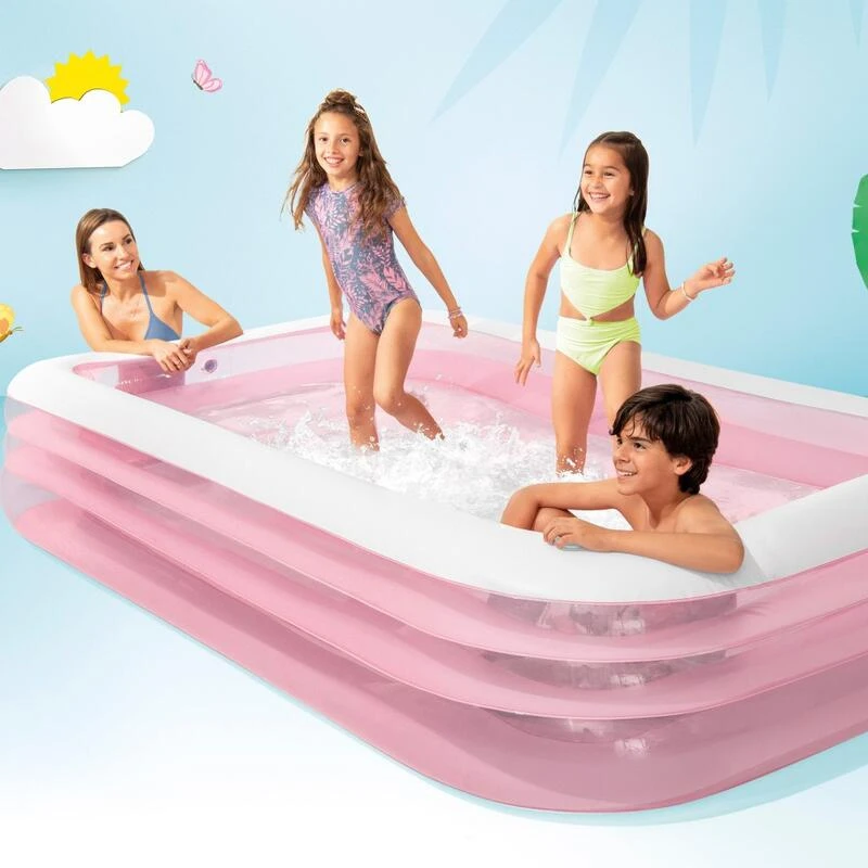 Intex Piscine Gonflable Rectangulaire Givrée Rose 7 Intex Piscine Gonflable Rectangulaire Givrée Rose – Image 7