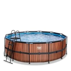 EXIT TOYS Piscine ø427x122cm Avec Pompe Filtrante à Sable