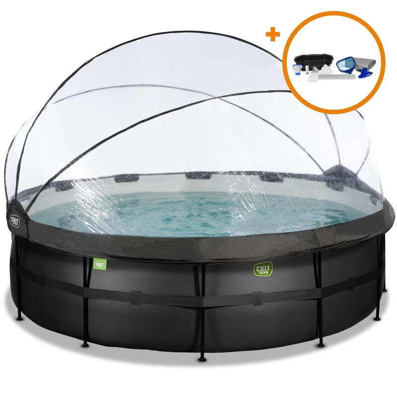 EXIT TOYS Piscine ø488x122cm Avec Kit D'accessoires 1 EXIT TOYS Piscine ø488x122cm Avec Kit D'accessoires