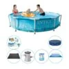 Piscine Plus Des Accessoires - Intex Metal Frame Ronde Plage 305x76 Cm