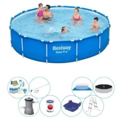 Piscine Super Deal - Bestway Steel Pro Rectangulaire 396x84 Cm