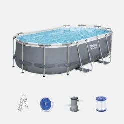 Bestway Piscine Tubulaire Ovale 4x2m Et Accessoires | Sweeek