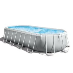 Intex Piscine Tubulaire Prism Frame Ovale 6,10 X 3,05 X 1,22 M