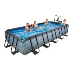 EXIT TOYS Piscine Wood 540x250cm Avec Pompe Filtrante -Équipement De Natation Boutique piscine wood 540x250cm avec pompe filtrante 4