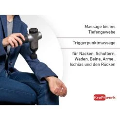 Pistolet De Massage Kraftwerk - 6 Niveaux, 4 Têtes De Massage -Équipement De Natation Boutique pistolet de massage kraftwerk 6 niveaux 4 tetes de massage 2