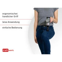 Pistolet De Massage Kraftwerk - 6 Niveaux, 4 Têtes De Massage -Équipement De Natation Boutique pistolet de massage kraftwerk 6 niveaux 4 tetes de massage 3