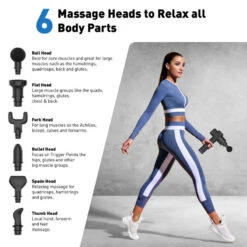 Pistolet De Massage Northgun Prime - Massage Gun Professionnel -Équipement De Natation Boutique pistolet de massage northgun prime massage gun professionnel 3