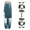 PLANCHE DE KITESURF "TWIN TIP 500" CARBONE - 136X40,5CM (PADS ET STRAPS INCLUS)
