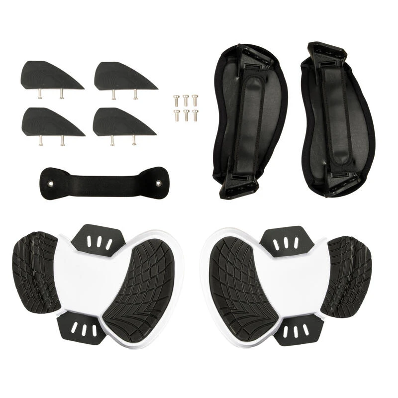 PLANCHE DE KITESURF "TWIN TIP 500" CARBONE - 136X40,5CM (PADS ET STRAPS INCLUS) 3 PLANCHE DE KITESURF "TWIN TIP 500" CARBONE - 136X40,5CM (PADS ET STRAPS INCLUS) – Image 3