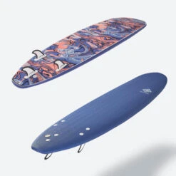 Planche De Surf Mousse 7'8" - 500 Bleu -Équipement De Natation Boutique planche de surf mousse 78 500 bleu 2